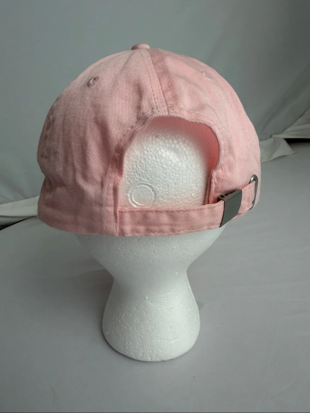Disney Parks light pink rhinestone silver embroidery Mickey Mouse adjustable hat